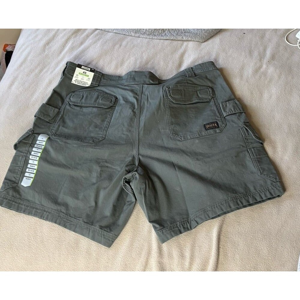 New Duluth Flex Fire Hose Cargo Shorts Mens 46 Relaxed Fit Canvas Workwear 36331